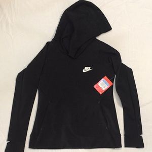 Nike Girls Tech Fleece Pullover Hoodie